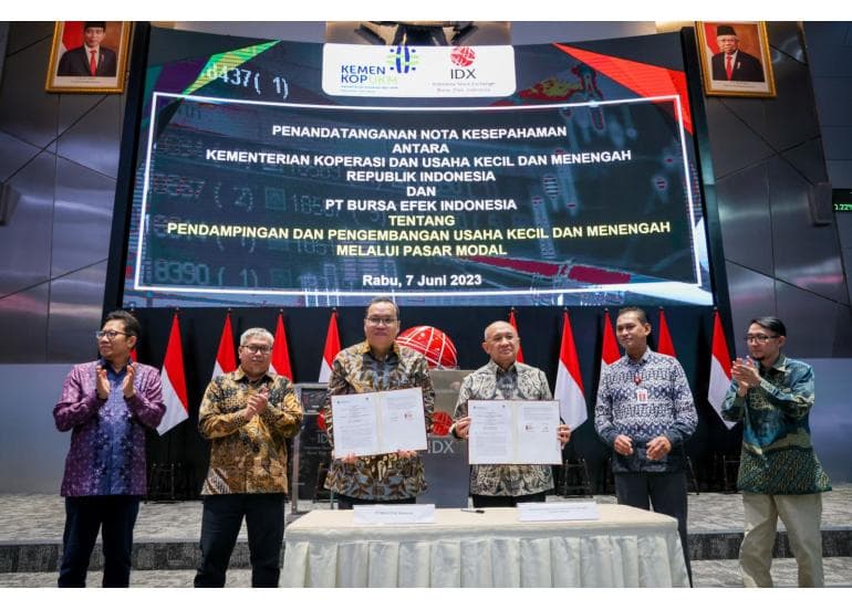 KemenKopUKM Gandeng BEI Perbanyak UMKM Listing di Bursa Saham
