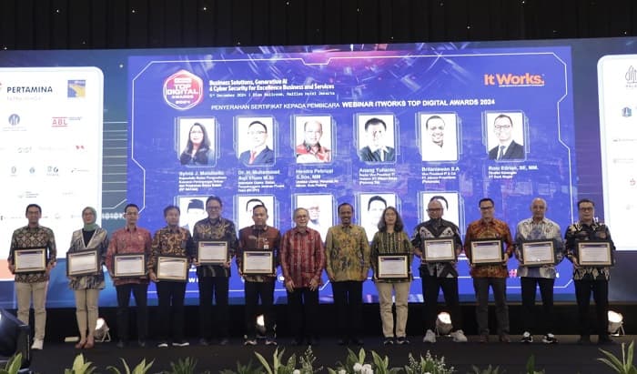 Beragam Perusahaan dan Organisasi Raih Bintang 5 di Ajang Top Digital Awards 2024