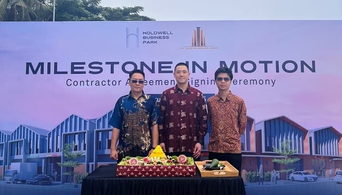 Triniti Land Teken Kerja Sama Konstruksi dengan PT Surya Mulia Land, Holdwell Business Park Siap Dibangun
