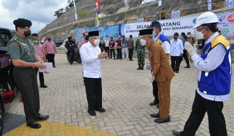 Wapres Targetkan Pembangunan Bendungan Way Sekampung Selesai Juli 2021
