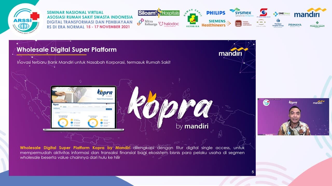 Bank Mandiri Perkuat Layanan Transaksi Wholesale Channel di Rumah Sakit