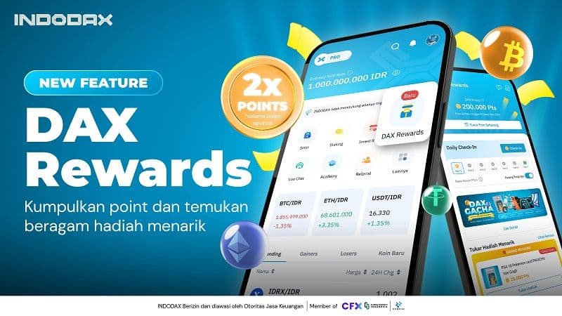 INDODAX Luncurkan DAX Rewards, Tebar Hadiah Pokémon hingga MacBook dan Vespa!