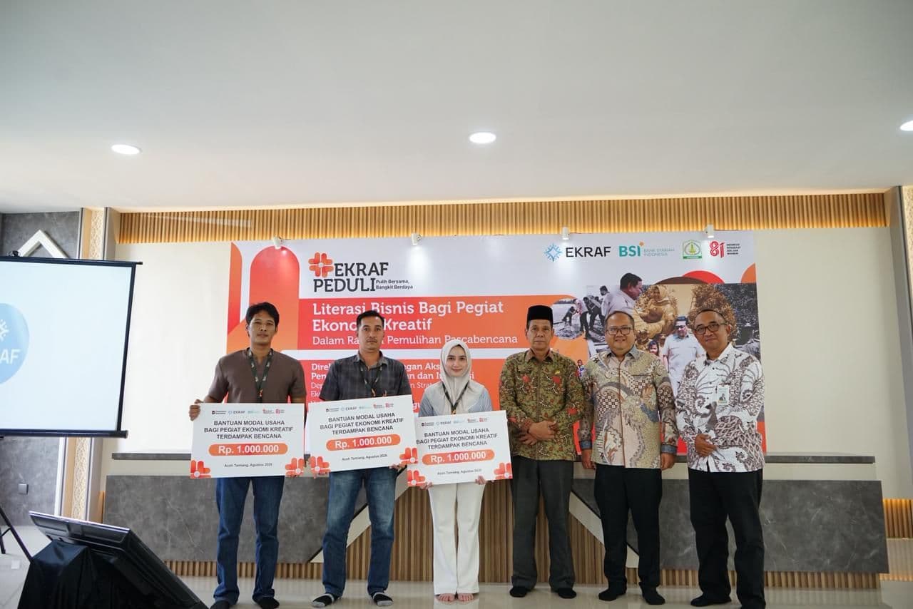 Kementerian Ekraf dan BSI Perkuat Literasi Bisnis Ekraf Aceh Tamiang