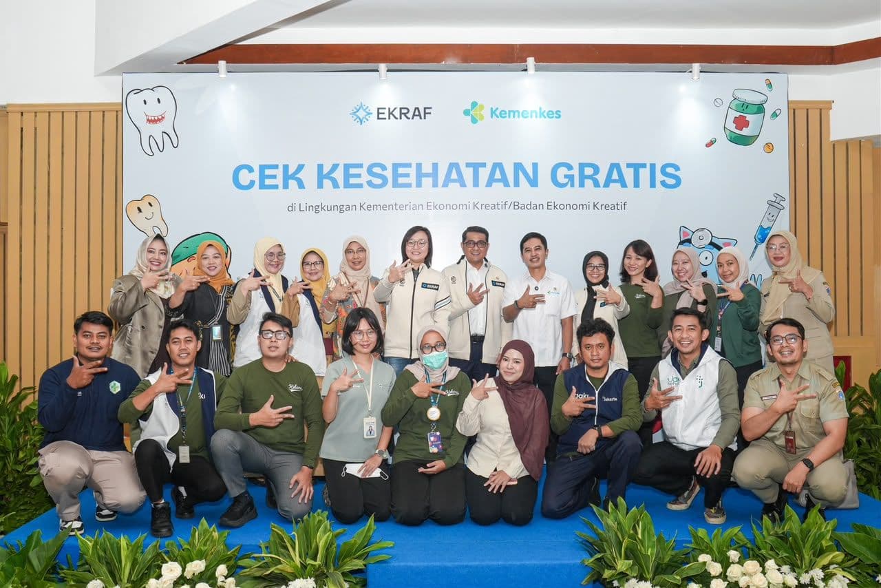 Kementerian Ekraf Gelar Cek Kesehatan Gratis 800 Pegawai