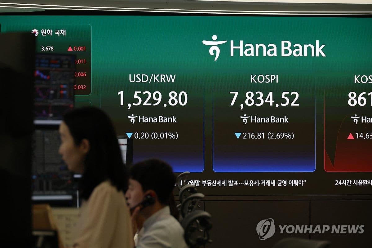 Indeks Kospi Terjun 4,91 Persen
