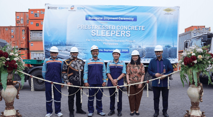 WIKA Kobe Tembus Pasar Filipina, Kirim Perdana Bantalan Rel untuk Proyek Metro Manila Subway
