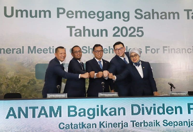 ANTAM Cetak Kinerja Terbaik Sepanjang Masa, Dividen Rp5,04 Triliun Digelontorkan dan Direksi Dirombak!