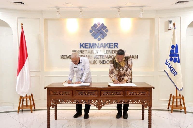 Kemnaker dan BPD HIPMI Jaya Teken Kesepahaman Bersama untuk Tingkatkan Keterampilan Tenaga Kerja