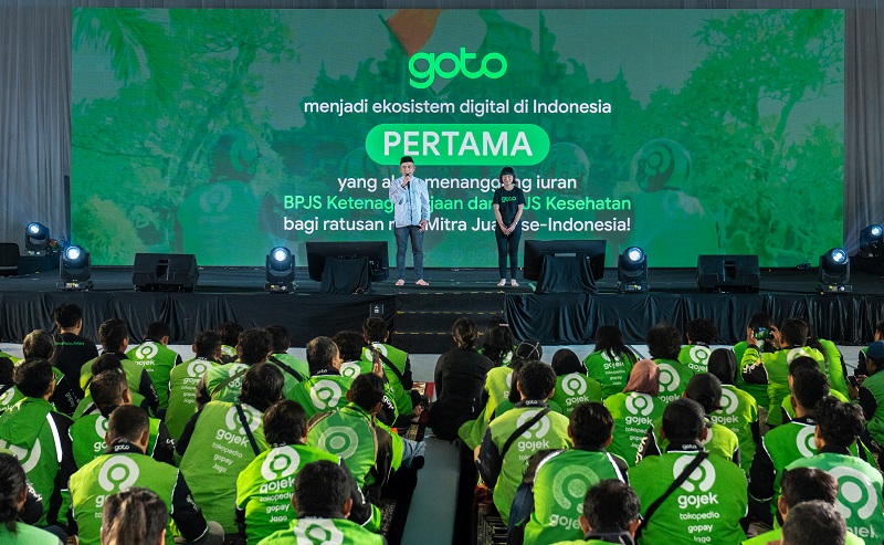 GoTo Luncurkan Bantuan Iuran BPJS Ketenagakerjaan dan BPJS Kesehatan bagi Mitra Gojek Berkinerja Terbaik